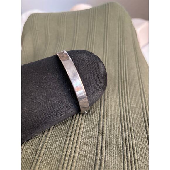 Vintage Until Theres a Cure Made in Italy Silver Awareness Cuff Bracelet - Picture 2 of 11
